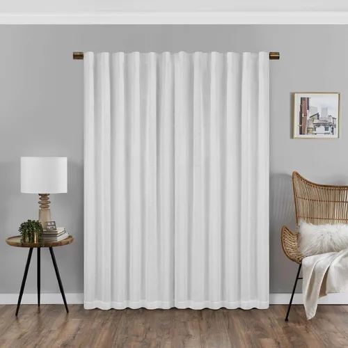 Vista 2 de ECLIPSE Absolute Zero Nora - Cortinas opacas con aislamiento térmico y bolsillo para cortinero, para dormitorio, panel individual, 50 x 108