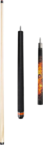Vista 4 de ASKA Fireball Jump Break Cue Stick – 3-Piece Jump/Break Pool Cue, 58" Canadian Hard Rock Maple Shaft, 13mm Phenolic Tip & Ferrule, Quick Release
