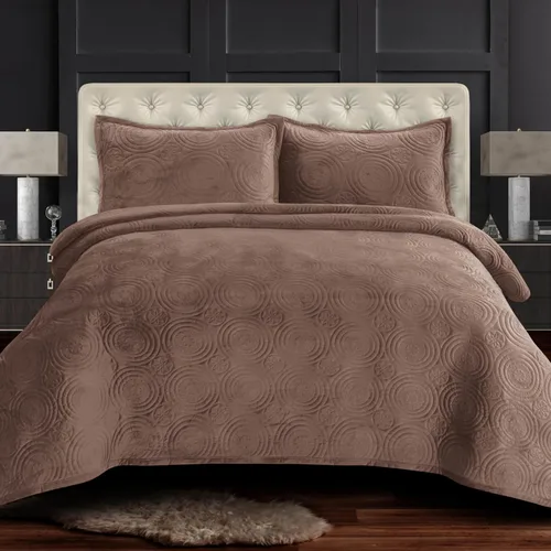 Vista 10 de Tribeca Living Juego de edredón de terciopelo de gran tamaño individual, ropa de cama de terciopelo suave de 260 GSM para una comodidad lujosa, Negro