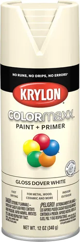 Vista 17 de Krylon K05554007 COLORmaxx Pintura en aerosol y base para uso en interiores y exteriores, color almendra satinada, 12 onzas (paquete de 1)