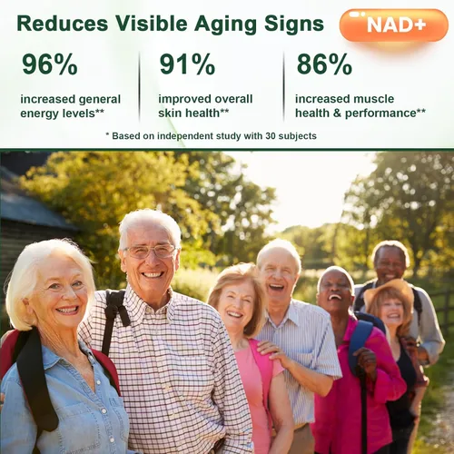 Vista 8 de Suplemento alternativo NMNH, resveratrol de ribósido de nicotinamida NAD, NAD liposomal + resveratrol, suministro de 30 días - Suplemento NAD