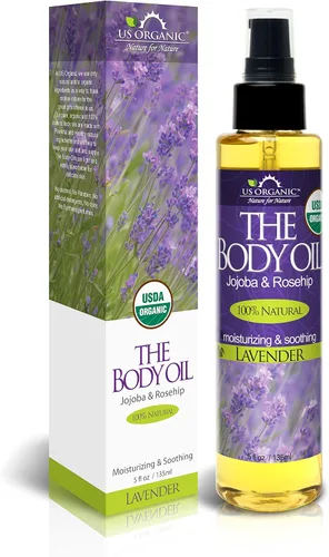 Vista 11 de US Organic Aceite corporal romántica sexy de rosa búlgara, aceite de jojoba y argán con vitamina E, orgánico certificado por USDA, sin alcohol