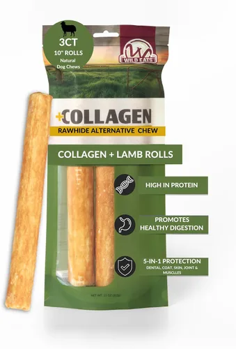 Vista 15 de Wild Eats Palitos de Colágeno de Pato Real Retriever para Perros, (15 Unidades) - Golosina Masticable para Perros de Larga Duración, Sin Cuero