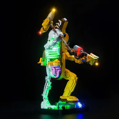 Vista 5 de Kit de luces LocoLee Compatible con Lego Peely Bone Fortnite 77072 - Solo luces, SIN ladrillos, accesorios de iluminación compatibles con Lego 77072