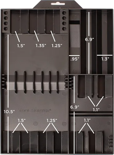 Vista 4 de Tool Sorter Organizador de destornilladores - Negro