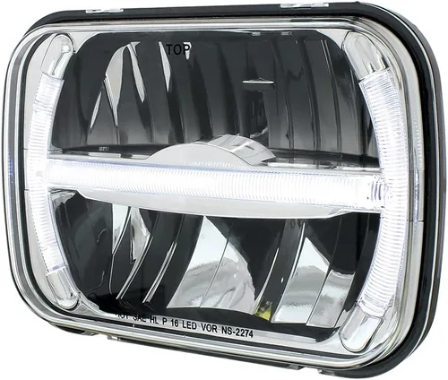 Vista 3 de 5" x 7" Luz LED rectangular con luz LED Bar