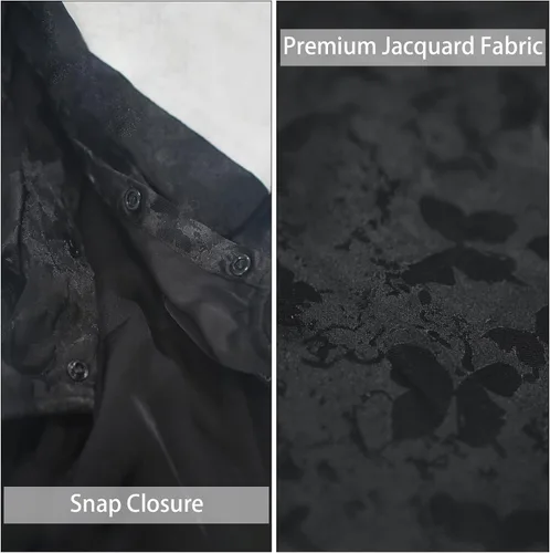 Vista 3 de MAMORE Vestido tipo camisa para perro, camisa de lazo de príncipe perrito, atuendo formal casual para mascotas para perros pequeños, medianos