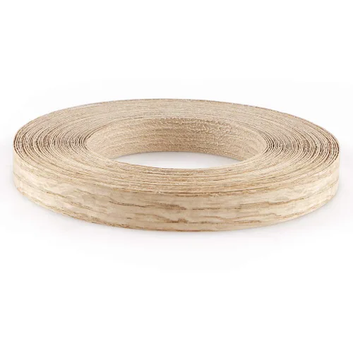 Vista 9 de Skelang Cinta de Chapa de Madera de Roble Rojo para Bordes Preengomada para Planchar con Adhesivo Termofusible Cinta de Bordes Flexible de Madera