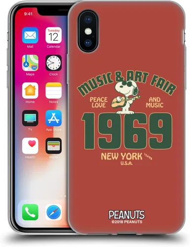 Vista 60 de Head Case Designs Funda de gel suave con licencia oficial de Peanuts Freak Flag Fly Woodstock 50th compatible con Apple iPhone 7 Plus/iPhone 8 Plus