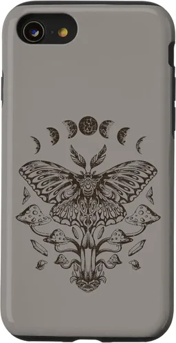 Vista 18 de Fairy Grunge Fairycore Aesthetic Goth Luna Moth Mushroom Case for iPhone 17