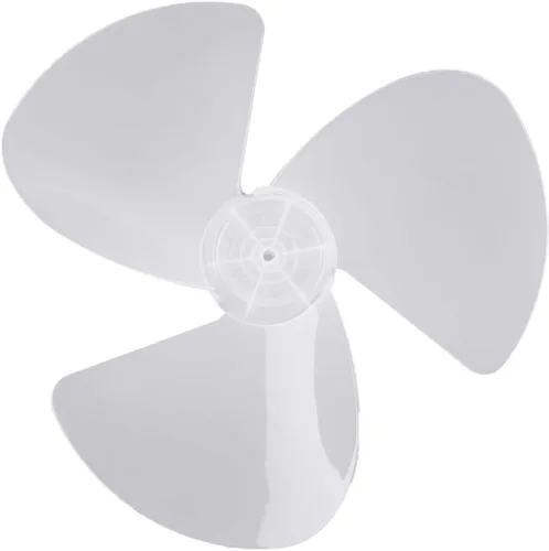 Vista 10 de 16 inch Plastic Fan Blade with Nut Cover for Household Fans Black 16 Inch Plastic Fan Blade 3 Leaves Fan Blade Replacement for Household