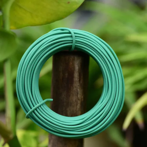 Vista 6 de YDSL Alambre Suave para Plantas de 66 Pies, Ataduras de Jardín Verdes con Giro para Plantas, Organización de Oficina y Hogar (Diámetro - 2.5MM)