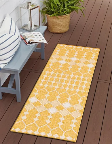 Vista 15 de Unique Loom Outdoor Trellis Collection - Alfombra de área - Traliccio (2 pies 2 pulgadas x 3 pies 1 pulgada, rectangular, carbón/marfil)