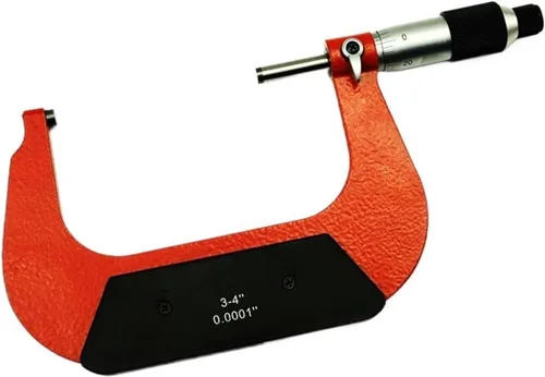Vista 6 de Micrómetro exterior fuera de micrómetro herramienta de maquinista 0-1" 1-2" 2-3" 3-4" precisión 0.0001" mm precisión micrómetro de carburo conjunto