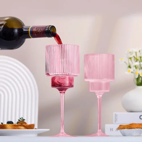Vista 8 de Lueumxc Copas de vino de plástico – Copas de vino acrílicas de 12 onzas, Origami irrompible, vasos de cóctel de plástico transparente, reciclables