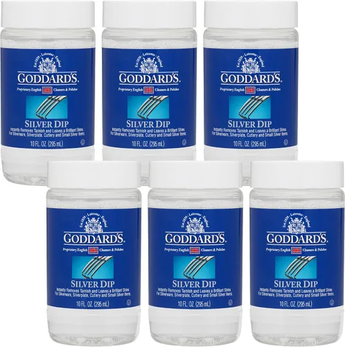 Vista 10 de Goddard's Solución Líquida para Cuidado de Plata - Galón, 1 galón Elimina instantáneamente el deslustre sin frotar, ideal para cubiertos, joyas