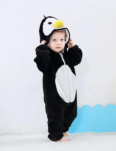 Vista 4 de BJWEO - Lindo disfraz para bebé, niñas y niños pequeños y recién nacidos, disfraz de Navidad, Halloween, enterizo de invierno, piyamas de cosplay