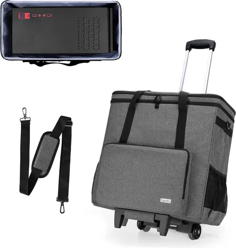 Vista 9 de CURMIO Estuche de transporte para PC, bolsa de torre de escritorio de doble Negro