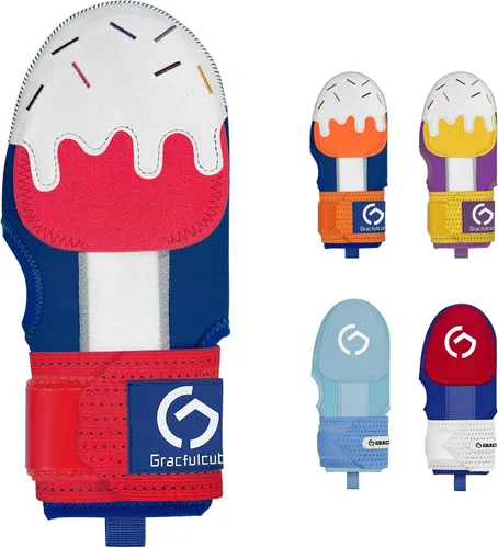 Vista 15 de Gracfulcub Guante deslizante de béisbol, guante deslizante de béisbol y softbol, diseño ergonómico que protege los dedos (gesto de bandera)