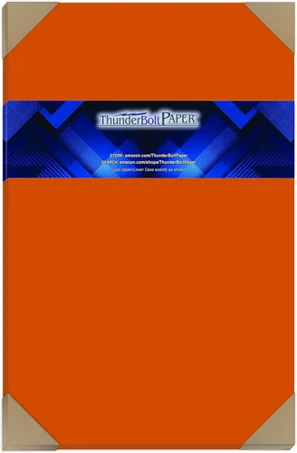 Vista 9 de 50 hojas de papel de tarjeta/cubierta de color naranja oscuro brillante – 5 x 7 pulgadas foto tarjeta tamaño del marco – 65# (65 libras)