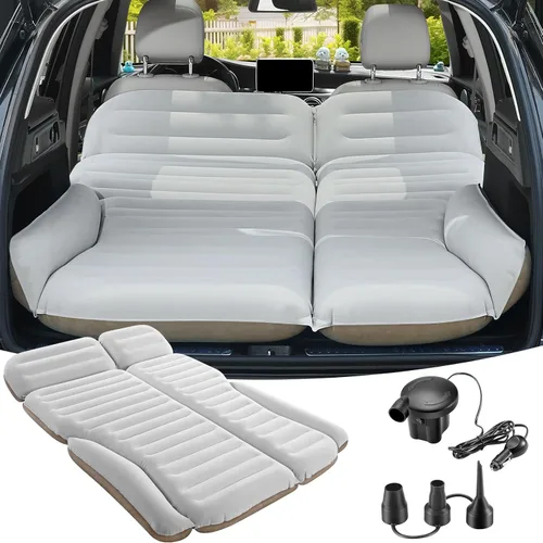 Vista 10 de KMZ Colchón de aire SUV doble cara engrosada flocado cama de coche Verde+gris claro