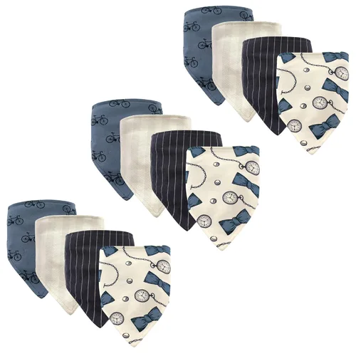 Vista 14 de Hudson Baby Baberos unisex de algodón para bebé, avión, talla única (paquete de 2)