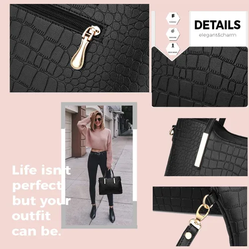 Vista 5 de TcIFE - Bolsos de mano y bolsas para mujer al hombro, carteras