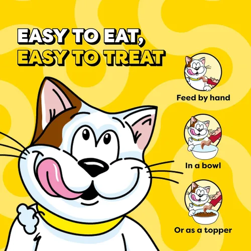 Vista 7 de Temptations - Golosinas cremosas para gatos, hígado de res, 4 unidades, paquete de 11