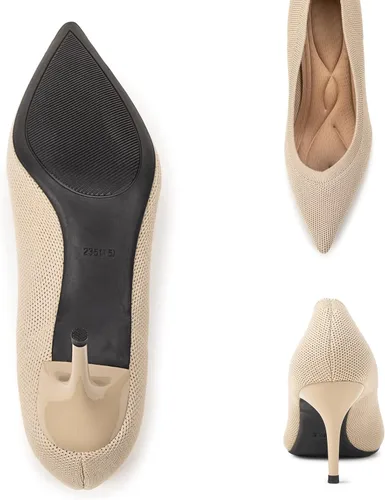 Vista 7 de LYTIYO Zapatos de tacón bajo con punta puntiaguda para mujer