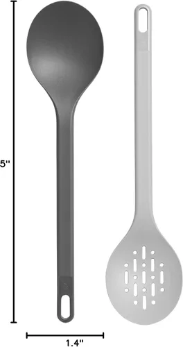 Vista 7 de Hydro Flask Juego de cucharas para servir, vajilla de campamento para cocina al aire libre