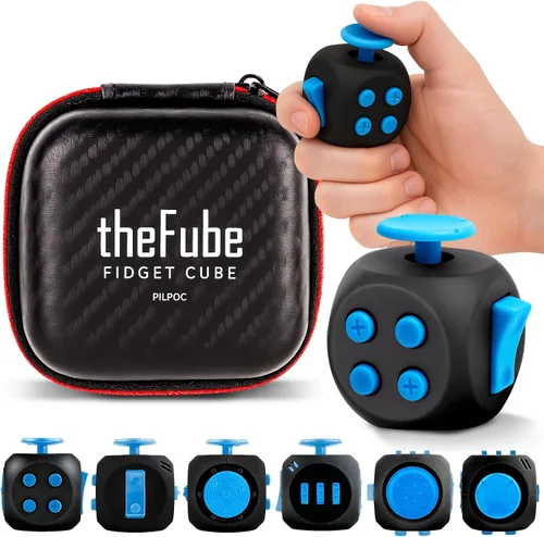 Vista 17 de PILPOC theFube Cubo Fidget con 12 lados - Juguetes prácticos para la ansiedad para niños y adultos - Dados fidget para aliviar el estrés