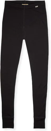 Vista 3 de MERIWOOL - Pantalones térmicos de capa base para mujer, 100% lana merina, 400g, pesados Negro