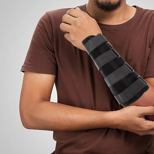 Vista 5 de UKCOCO Elbow Brace Support for Tennis Elbow and Cubital Tunnel with Strap for Injury and Sleeping (m)