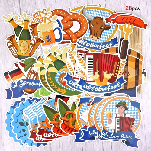 Vista 7 de Decoraciones para fiestas de Oktoberfest, centros de mesa para el Oktoberfest, centros de mesa alemanes para el Oktoberfest, fiesta de cerveza
