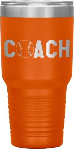 Vista 10 de Vaso de entrenador de béisbol, regalo de entrenador de béisbol, 30 onzas, con aislamiento, grabado de acero inoxidable, color negro