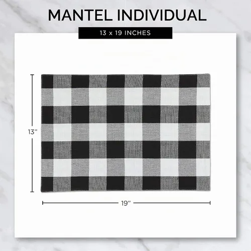 Vista 9 de DII - Juego de manteles individuales (100% algodón, acanalado) para uso diario, 13x19, Aqua, 6 piezas