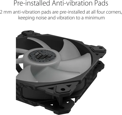 Vista 3 de ASUS TUF Gaming TF120 ARGB Case Fan White Edition - Paquete individual