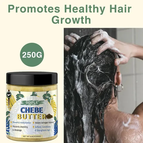 Vista 16 de WOZUTUNT 8.8 oz Mantequilla de Chebe para el Crecimiento, Engrosamiento y Humectación del Cabello - Mantequilla de Crema para el Cabello de Alta