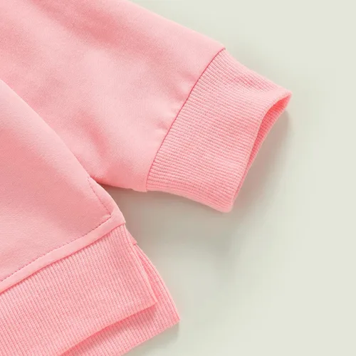 Vista 6 de Sudadera unisex de algodón de color sólido para bebé, camiseta de manga larga con cuello redondo