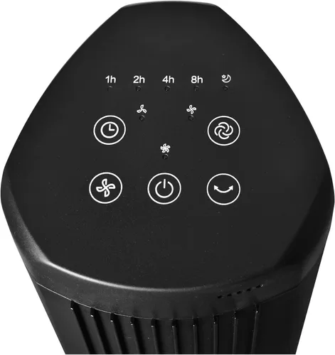 Vista 9 de Seasons Comfort Ventilador de torre oscilante de 40 pulgadas con control remoto y 3 ajustes de velocidad, oscilación de 55 grados, silencioso
