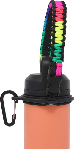 Vista 7 de One MissionX - Asa de cuerda paracord para botellas YETI Rambler de 46 onzas, 36 onzas, 26 onzas, 64 onzas, 18 onzas, 12 onzas, correa de transporte