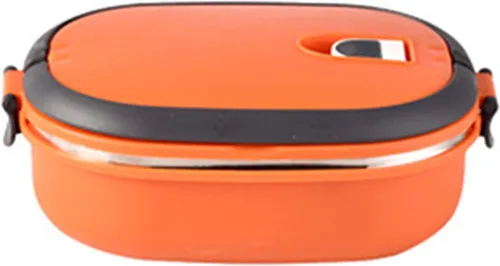 Vista 5 de VALINK Lonchera para alimentos calientes, lonchera rectangular portátil de acero inoxidable aislado para almacenamiento de alimentos para acampar al