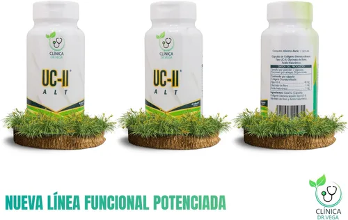 Vista 3 de CLINICA DR. Vega UC-II ALT Colágeno tipo II + glicinato de boro + ácido hialurónico Soporte diario para movilidad y estilo de vida activo 60