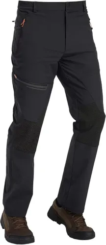 Vista 2 de TACVASEN pantalones de senderismo para hombre, con forro polar, reforzados en las rodillas, ligeros, para esquí y snowboard, sin cinturón