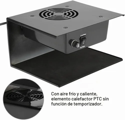 Vista 6 de Secador de esmalte de uñas de 300 W, secado rápido, secado rápido, secado de uñas, secador de esmalte de gel para manos y pies, viento caliente