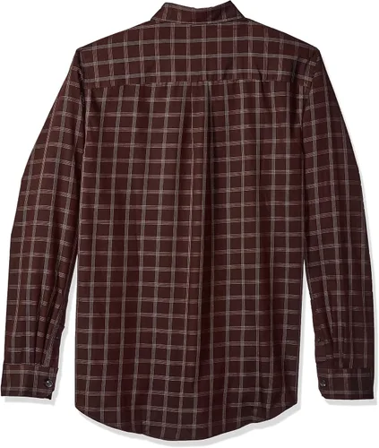 Vista 2 de Van Heusen Camisa de manga larga con botones y sin arrugas para hombre grande y alto
