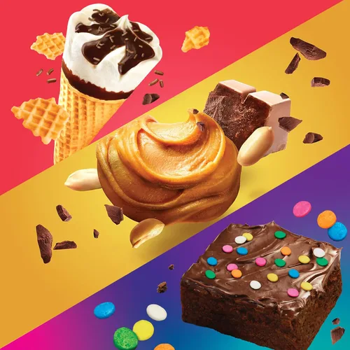 Vista 3 de Pure Protein - Paquete surtido de 18 unidades - Brownie galáctico, cono de helado, mantequilla de maní con chocolate 0.11 oz de azúcar, 190