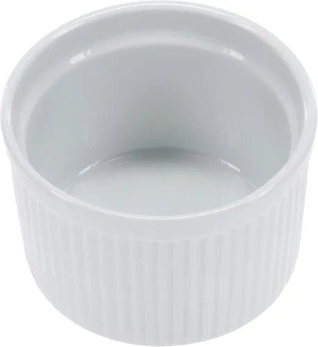 Vista 2 de BIA Cordon Bleu Classic - Plato de soufflé alto de 10 onzas, juego de 4, color blanco