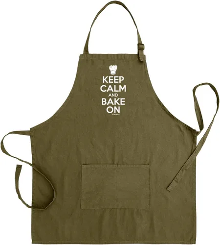 Vista 8 de ThisWear Keep Calm And Bake Cook or Grill On Two Pocket Adjustable Bib Delantal