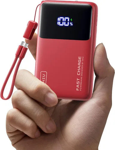 Vista 9 de INIU Banco de energía, compacto 10000mAh 45W PD cargador portátil de carga Negro